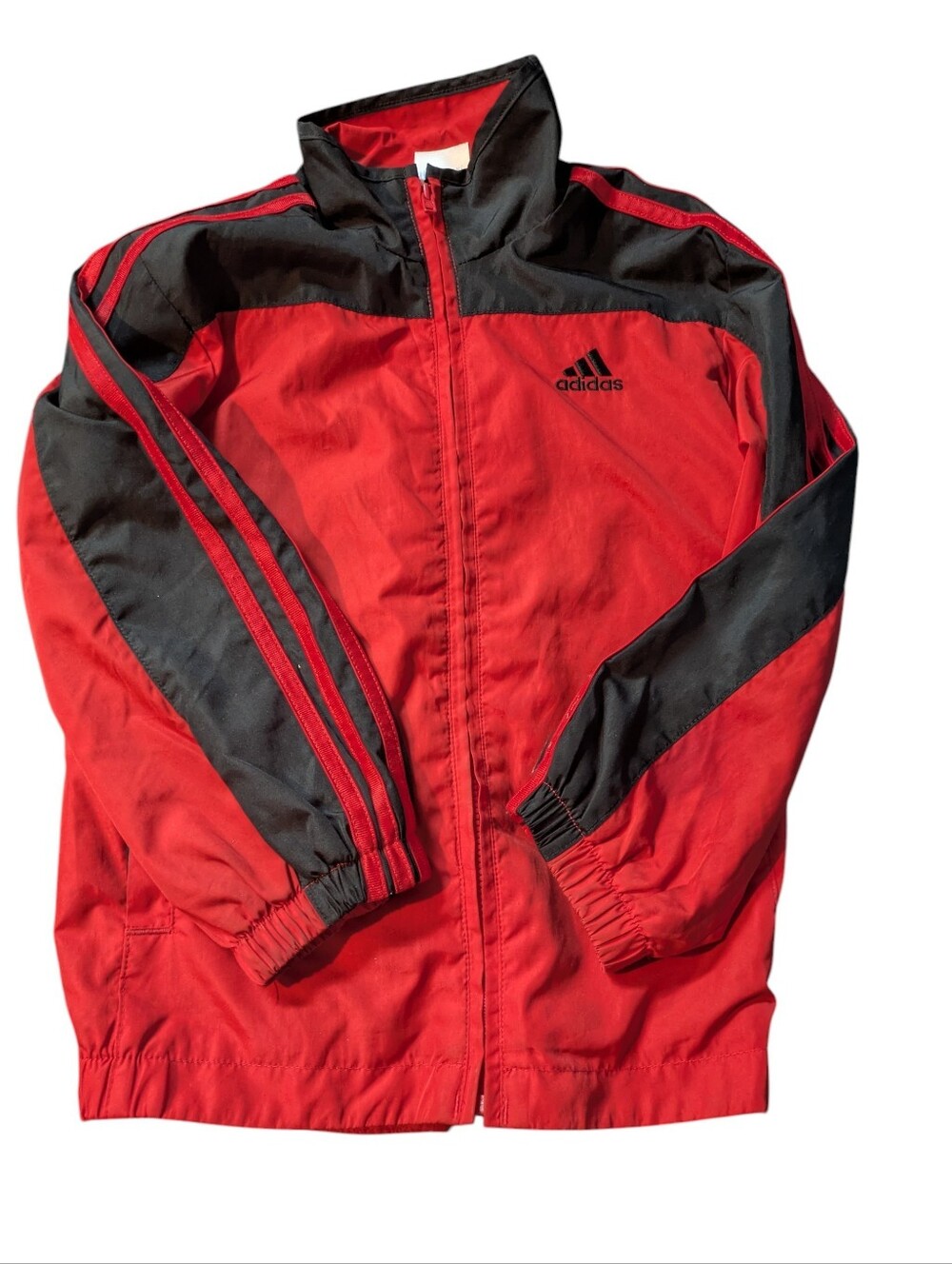 adidas Kids Red and Black Track Jacket